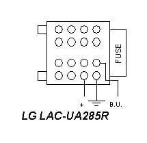 Разъёмы а/магнитол Goldstar, LG