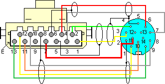 Разъёмы подключения CHANGER