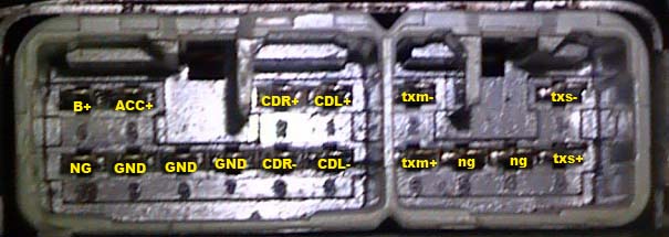 Разъёмы а/магнитол TOYOTA