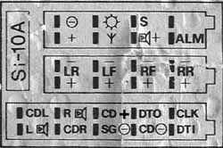 Разъёмы а/магнитол VW