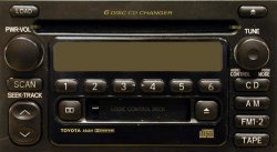 Разъёмы а/магнитол TOYOTA