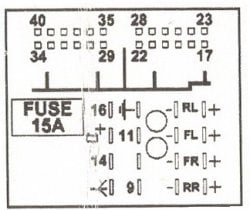 Разъёмы а/магнитол OPEL