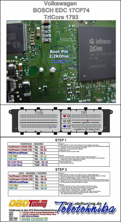 Подключение ЭБУ автомобилей Seat