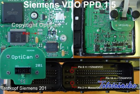 Подключение ЭБУ Siemens