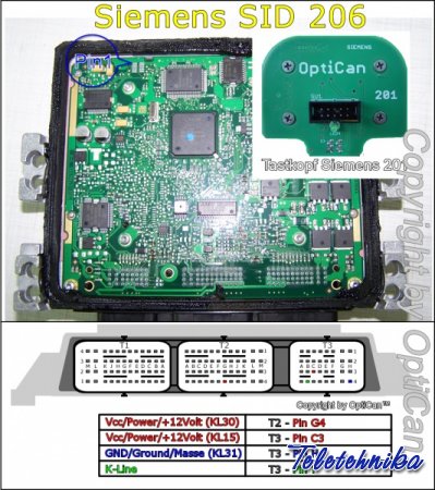 Подключение ЭБУ Siemens