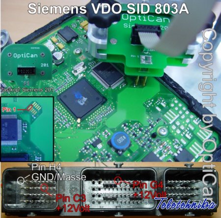 Подключение ЭБУ Siemens