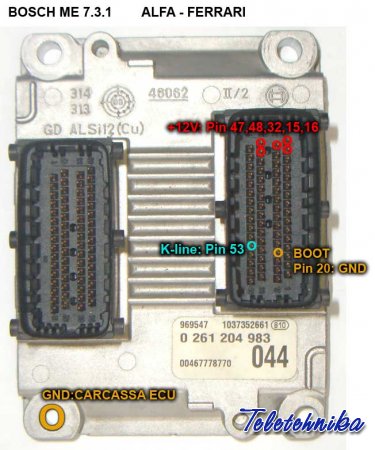 Подключение ЭБУ автомобилей Alfa Romeo