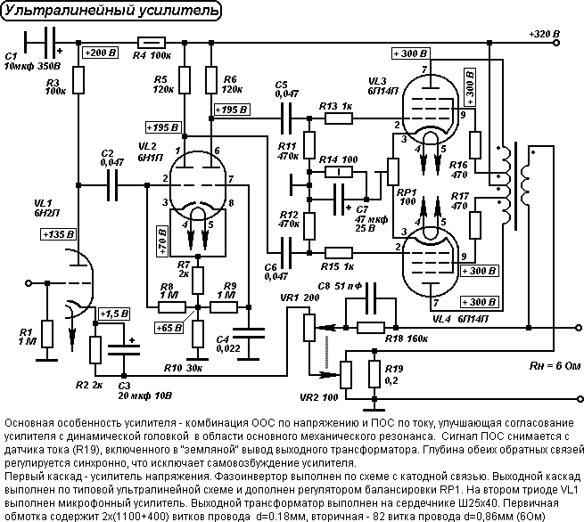 Двухтактные ламповые усилители