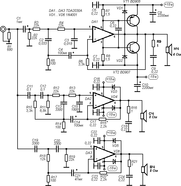 Многополосная активная АС